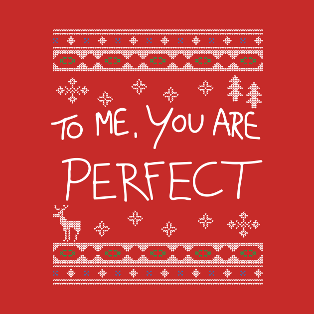 Love Actually To Me You Are Perfect Christmas Knit by Nova5