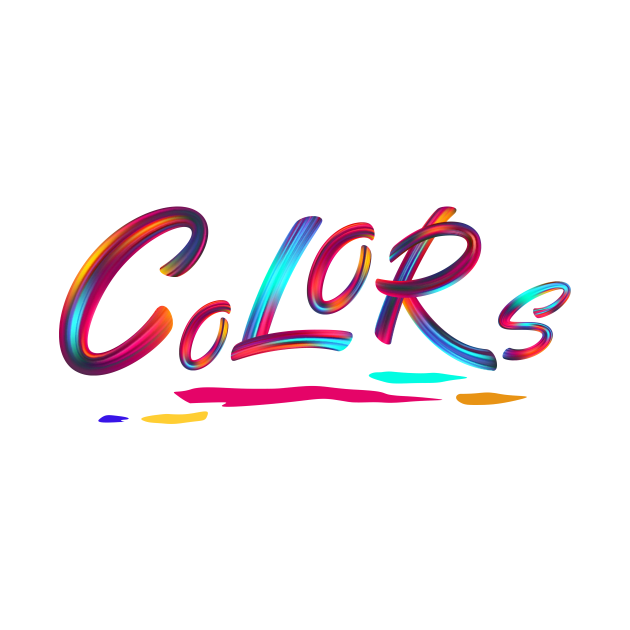 Colorful typography by Introvert Home 