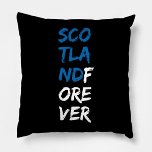 Scotland Forever Typography Pillow