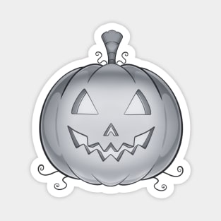 Silver Pumpkin Magnet