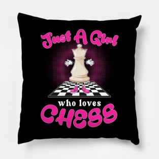 Just A Girl Who Loves Chess Pillow