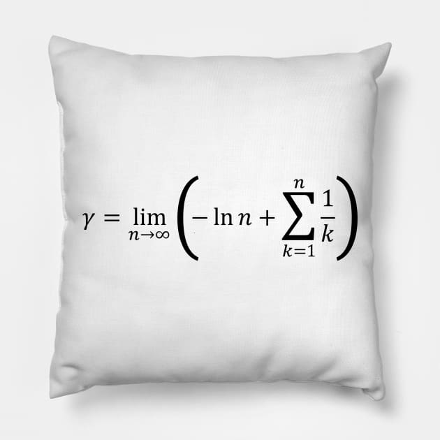 Euler Constant - Calculus And Math Pillow by ScienceCorner