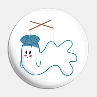 Little Ghost Puppet Pin