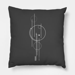 Mystic Navigation - Geometric Celestial Design” Pillow