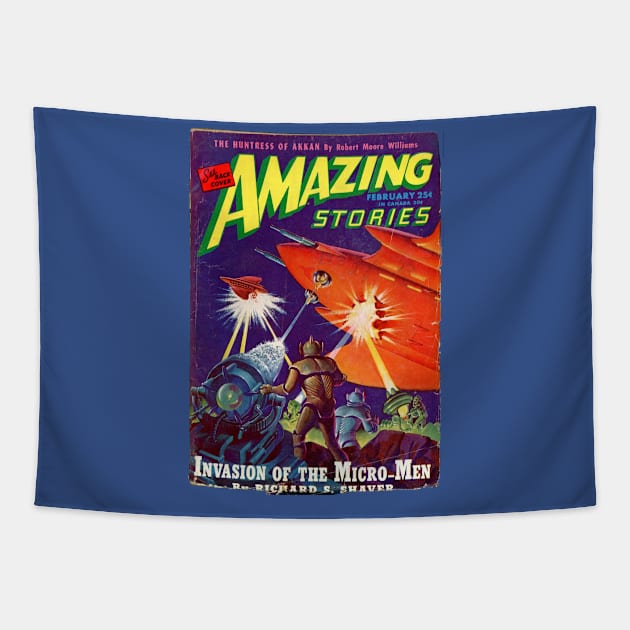 Amazing Stories Tapestry by MindsparkCreative