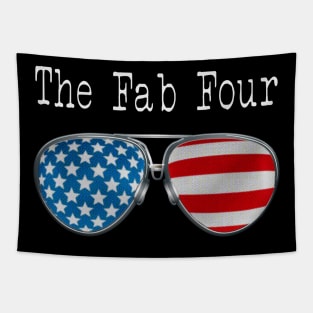 AMERICA PILOT GLASSES THE FAB FOUR Tapestry