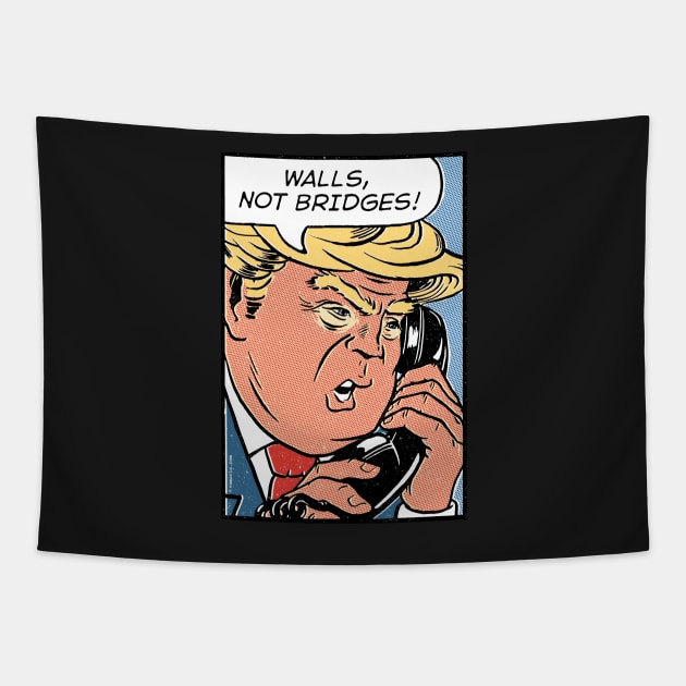 Donald Trump Pop Art Tapestry by vo_maria