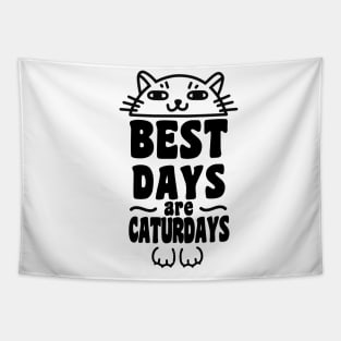 Best Days Are Caturdays Ver 2 Tapestry