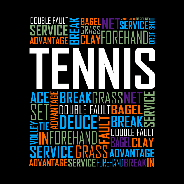 Tennis Lovers Design by LetsBeginDesigns