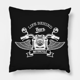 Life Behind Bars Motorcycle Pillow