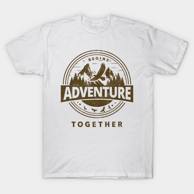 Camper Mountain Hiker So The Adventure Begins Camping Hiking T