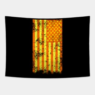 Irish American Shamrock Flag (Orange) Tapestry