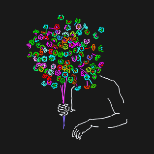 flower man graphic T-Shirt