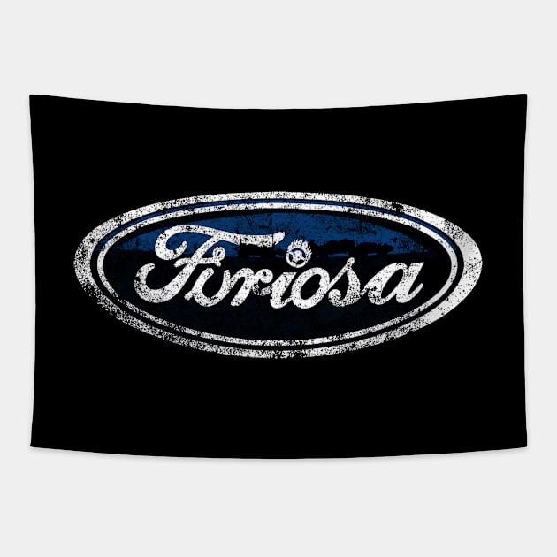 Furiosa Motors Tapestry by Littlebluestudios