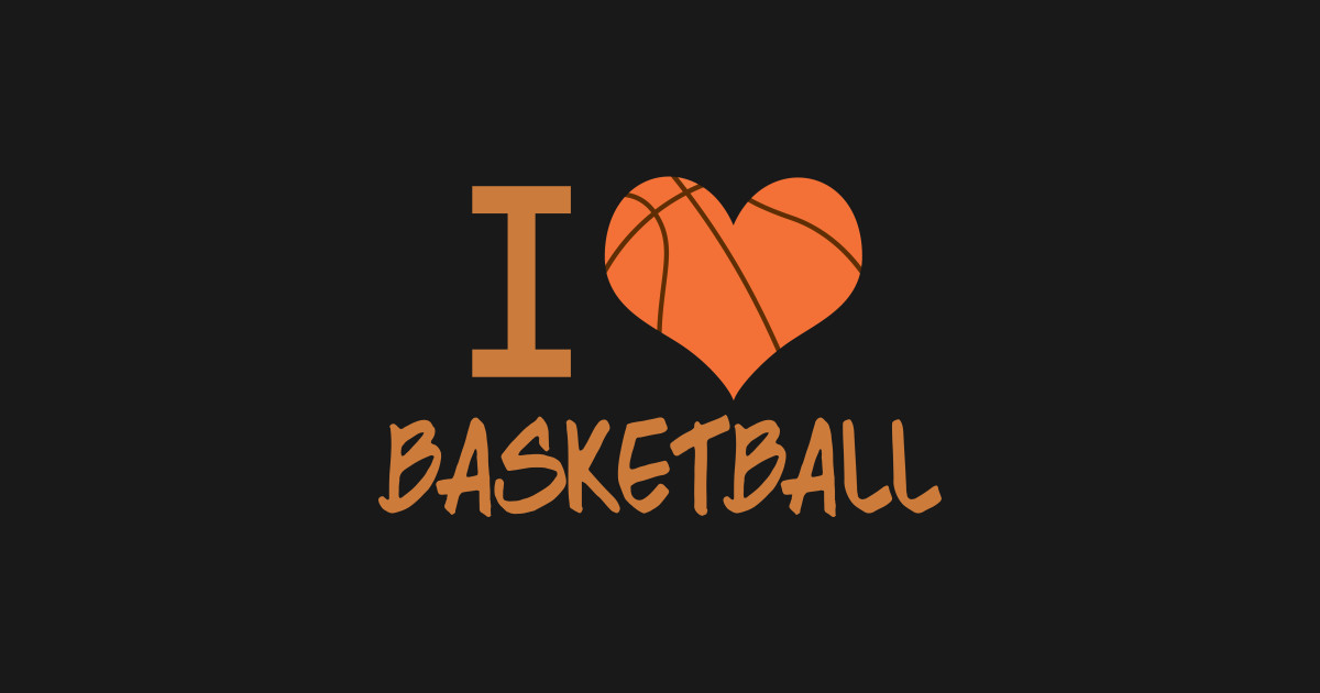 I Love Basketball I Love Basketball Sticker TeePublic