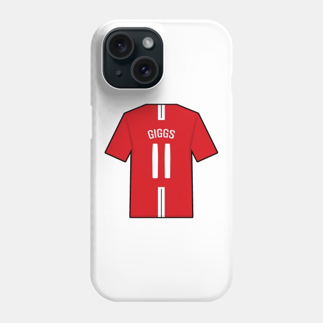 Giggs 2007/08 Jersey Phone Case by Footscore