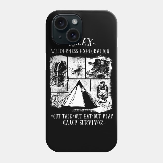 Camp Survivor Phone Case by ilygraphics