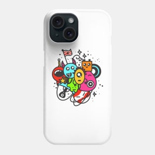 Cute Space Doodles NFT Crypto Art Opensea Non-Fungible Token Phone Case