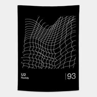 Numb U2 / Minimalist Graphic Design Fan Artwork Tapestry