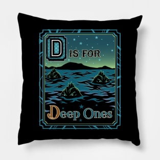 D is for Deep Ones Pillow