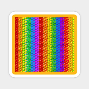 Pride Hexagon Pattern Magnet