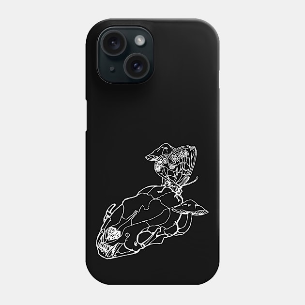 Skull and Butterfly Phone Case by ThisIsNotAnImageOfLoss