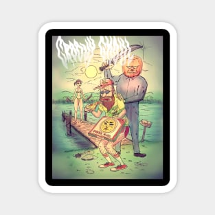 Groovy Ghoul Pizza Camp Magnet