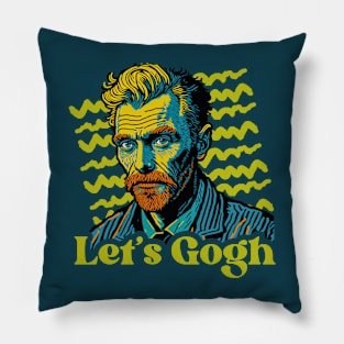 Let's Gogh // Funny Vincent Van Gogh Parody // Let's Go Pillow