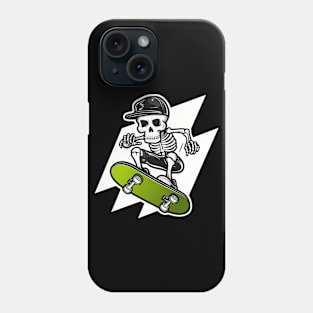 Skeleton Skull Skateboarder Skater Skating Phone Case