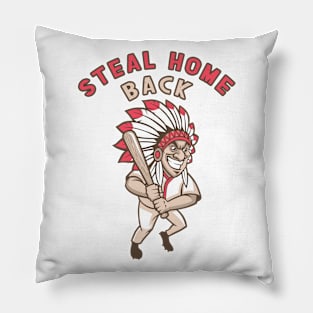 Funny Baseball Native American Pillow