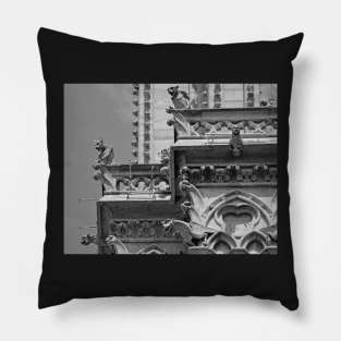 The Gargoyles of Notre Dame Paris France Pillow