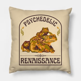 Psychedelic Renaissance Toads Pillow