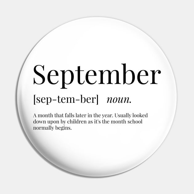 September Definition Pin by definingprints