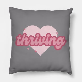 'thriving' y2k vintage inspired tee Pillow