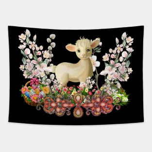 Wonderful easter design with easter eggs Tapestry