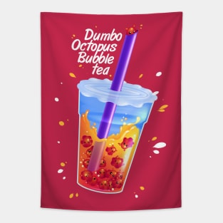 Dumbo octopus bubble tea Tapestry