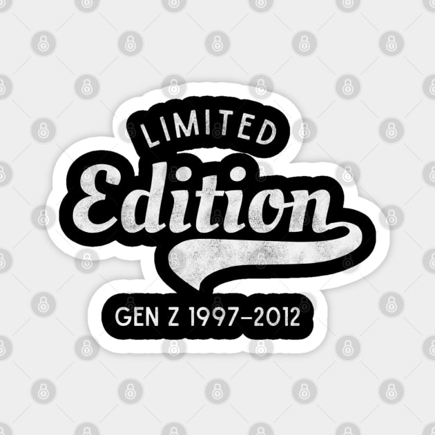 Limited Edition Gen Z 1997–2012 Magnet by Stylecombinator