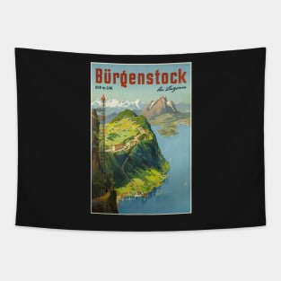 Bürgenstock bei Luzern,Switzerland,Travel Poster Tapestry