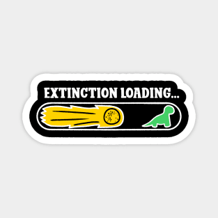 Dinosaur extinction loading bar Magnet