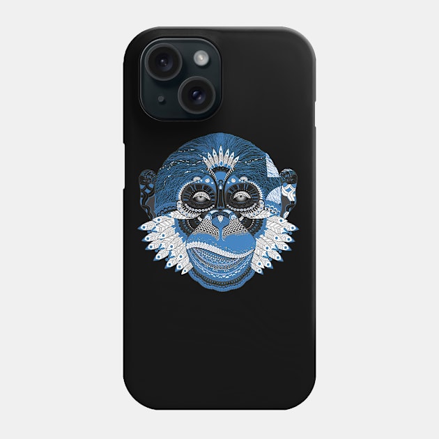 monkey face mask Phone Case by Theblackberry