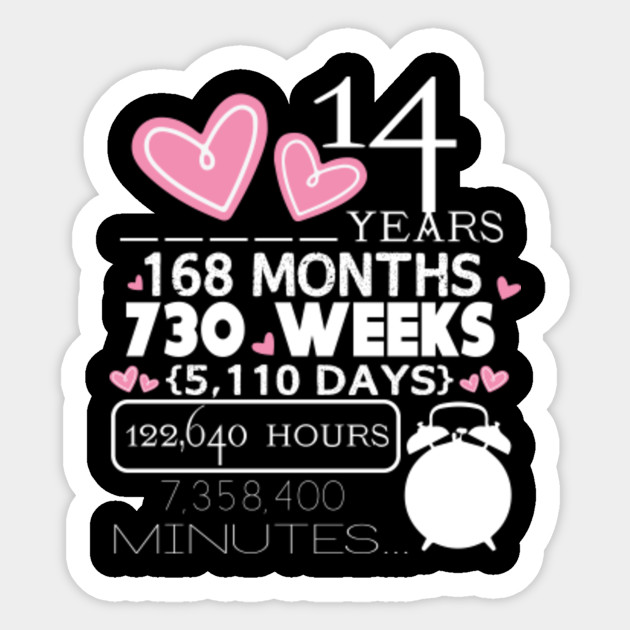 14th Wedding Anniversary Shirt 14 Years Anniversary Dad