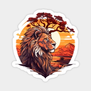 Lion Safari Animal Beauty Nature Wildlife Discovery Magnet