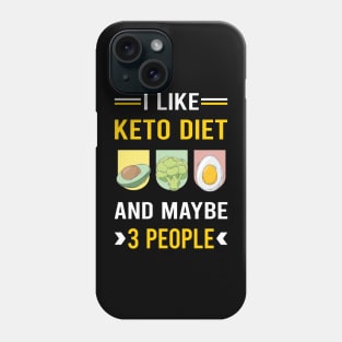 3 People Keto Diet Ketogenic Ketone Ketosis Phone Case