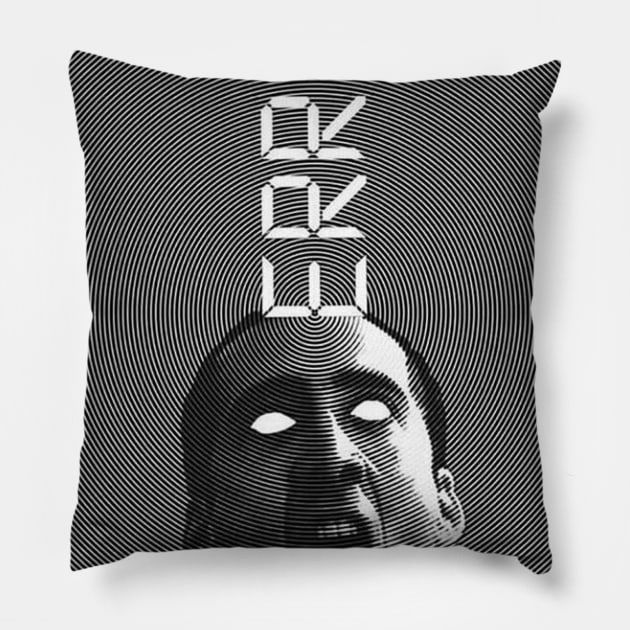 Optical Nicolas Cage Pillow by Lukasking Tees