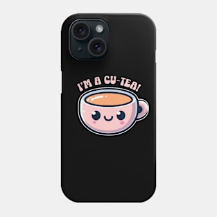 I'm A Cu-Tea Tea Lover Pun Funny Phone Case