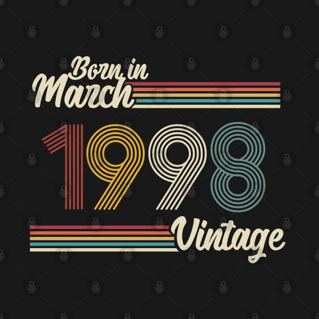 Vintage Born in March 1998 by Jokowow