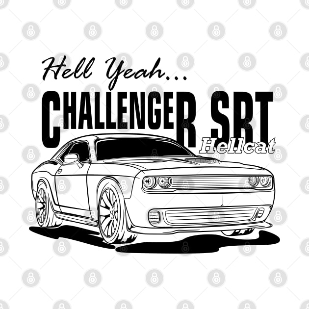 Challenger SRT Hellcat (Black Print) by WINdesign