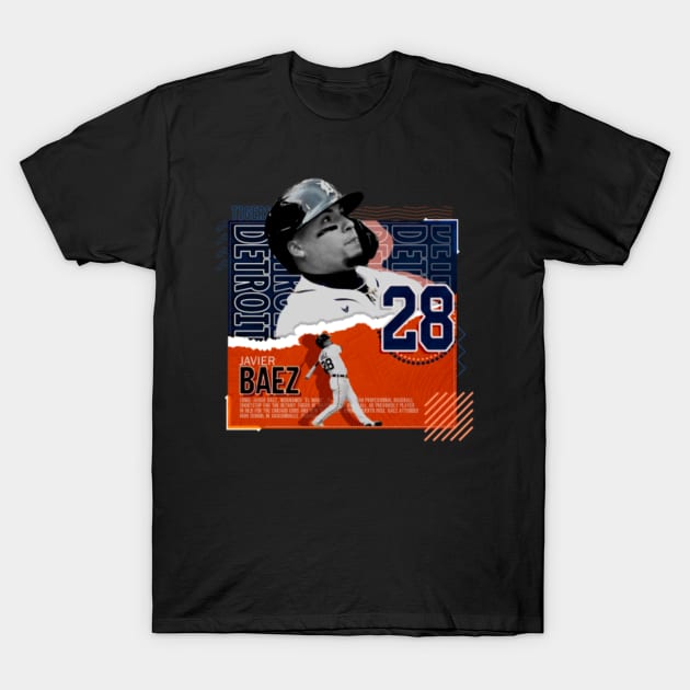 Rinkha Javier Baez Baseball Paper Poster Tigers T-Shirt