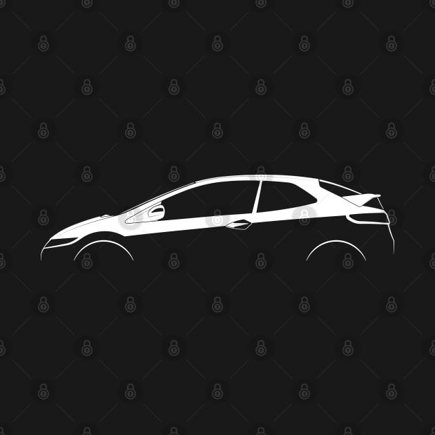 Honda Civic Type-R (FN) Silhouette by Car-Silhouettes