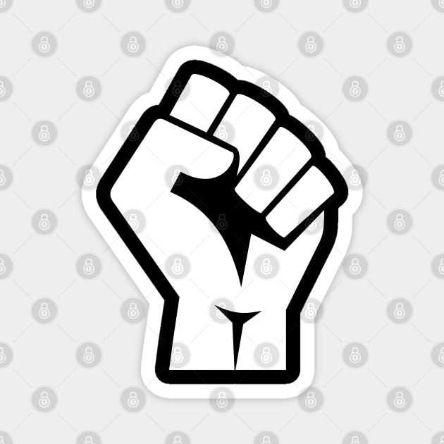Black Power Fist, black lives matter, civil rights Magnet by UrbanLifeApparel